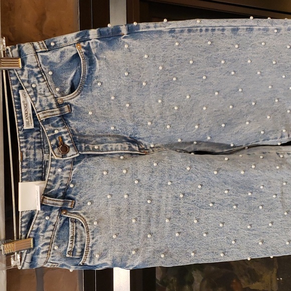 Nwt BLANK NYC Pearl Embellished Jeans 25 size - Picture 6 of 11